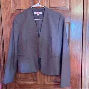 Size 12 - 9&Co. Grey Buttonless Blazer Jacket